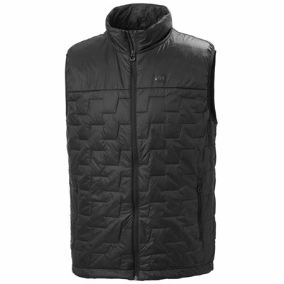 Men's Helly Hansen Lifaloft Insulated Jackets Black | 972-FOUTAL