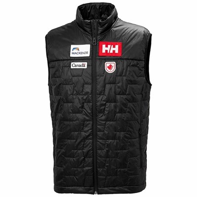 Men's Helly Hansen Lifaloft Midlayer Jackets Black | 903-DAMXGQ