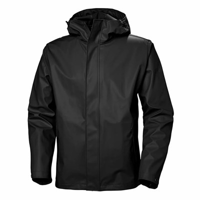 Men's Helly Hansen Moss Coats Black | 597-VZTEHY