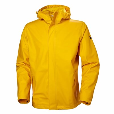 Men's Helly Hansen Moss Coats Yellow / Brown | 046-HAOJRV