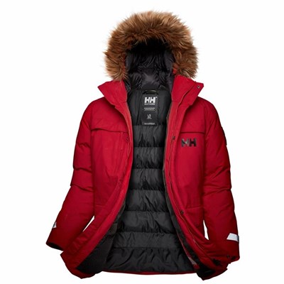 Men's Helly Hansen Nordsjo Parka Red | 298-OHXMEL