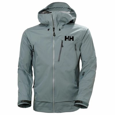 Men's Helly Hansen Odin 9 Worlds 2.0 Outdoor Jackets Grey | 035-KAZGCH