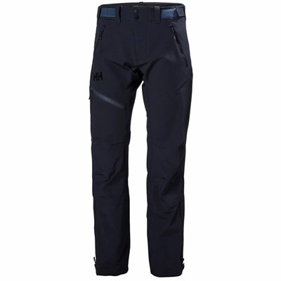 Men's Helly Hansen Odin Huginn Shell Pants Navy | 650-ZWTXFQ