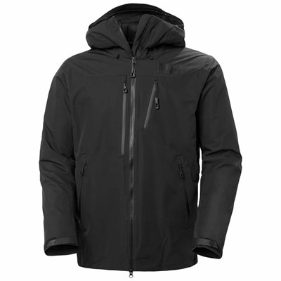 Men's Helly Hansen Odin Infinity Insulated Outdoor Jackets Black | 086-ZQODHE