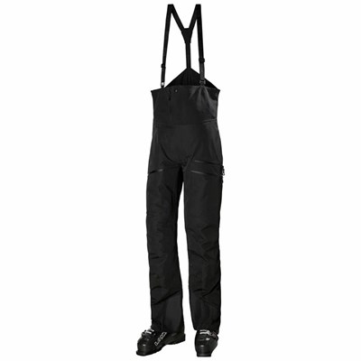 Men's Helly Hansen Odin Mountain Infinity 3l Bib Waterproof Pants Black | 746-FXEDYS