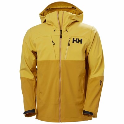 Men's Helly Hansen Odin Mountain Soft Hiking Jackets Brown | 261-AZYCBF