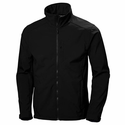 Men's Helly Hansen Paramount Soft Outdoor Jackets Black | 930-ISKEQL