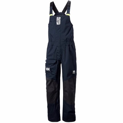 Men's Helly Hansen Pier 3.0 Bib Sailing Pants Navy | 628-HTBSYX