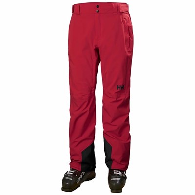 Men's Helly Hansen Rapid Snow Pants Red | 068-MAWQNO