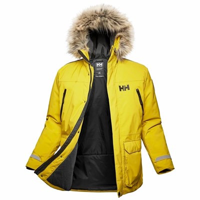 Men's Helly Hansen Reine Parka Yellow | 240-VWSMHA