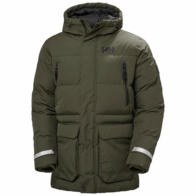 Men's Helly Hansen Reine Puffy Winter Jackets Grey | 561-IOBKLJ