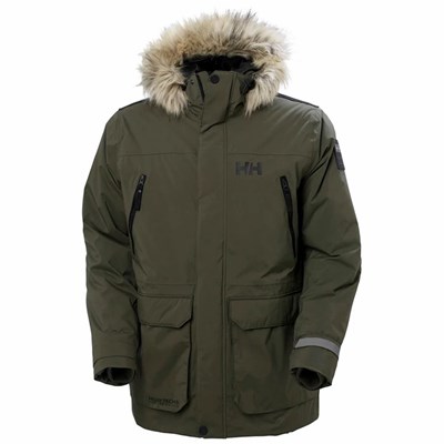 Men's Helly Hansen Reine Winter Jackets Grey | 197-CQMKON