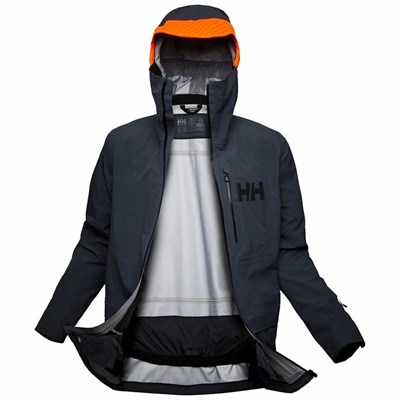 Men's Helly Hansen Ridge Infinity Shell Jackets Grey | 029-TIJHRM