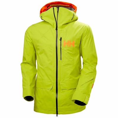 Men's Helly Hansen Ridge Infinity Shell Jackets Light Green | 601-WRIQDG