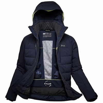 Men's Helly Hansen Rivaridge Infinity Ski Jackets Navy | 835-JYDBMO