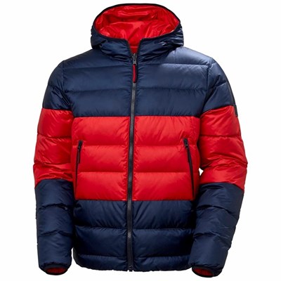 Men's Helly Hansen Rwb Reversible Puffer Jackets Navy | 078-KHYQPI