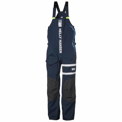 Men's Helly Hansen Salt Coastal Bib Sailing Pants Navy | 718-CWRTBD