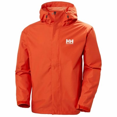 Men's Helly Hansen Seven J Casual Jackets Orange | 564-XYNBPR