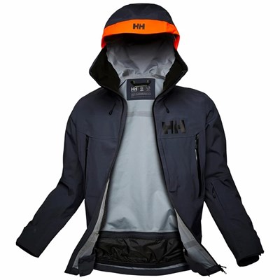 Men's Helly Hansen Sogn 2.0 Shell Jackets Grey | 716-BJDFNM