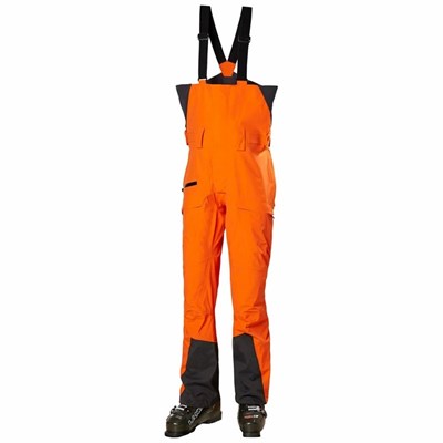 Men's Helly Hansen Sogn Bib Snow Pants Orange | 239-NGSYTH