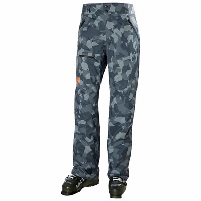 Men's Helly Hansen Sogn Cargo Snow Pants Grey | 348-GABNLE