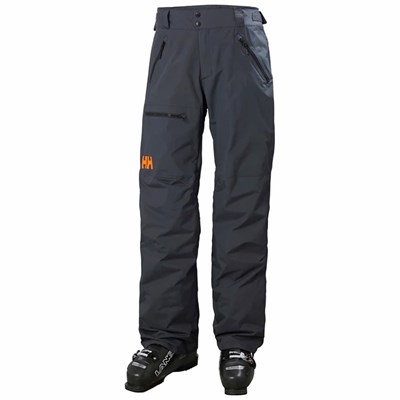 Men's Helly Hansen Sogn Cargo Snow Pants Grey | 975-HLAJCK