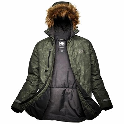 Men's Helly Hansen Svalbard Parka Grey | 925-JYSTBK