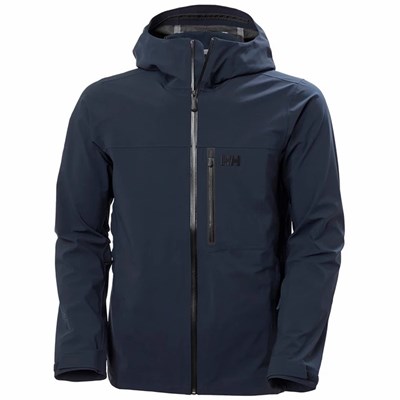 Men's Helly Hansen Swift 3l Ski Jackets Navy | 690-UPABKD