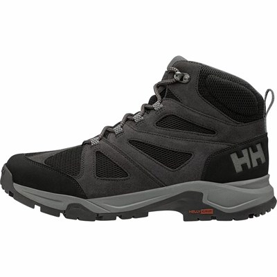 Men's Helly Hansen Switchback Trail Airflow Hiking Boots Black | 347-BYSMKF