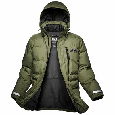 Men's Helly Hansen Tromsoe Casual Jackets Grey / Green | 637-BELUIC