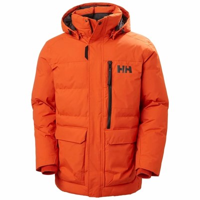 Men's Helly Hansen Tromsoe Casual Jackets Orange / Red | 657-QWRKLA