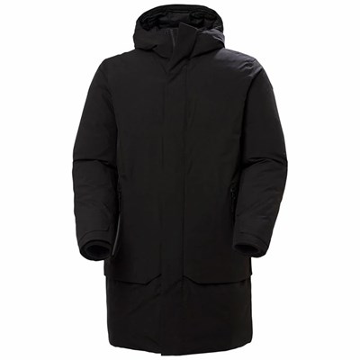 Men's Helly Hansen Urb Pro Puffer Jackets Black | 512-PEMUCZ