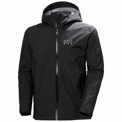 Men's Helly Hansen Verglas 3l 2.0 Hiking Jackets Black | 685-MAKZDS