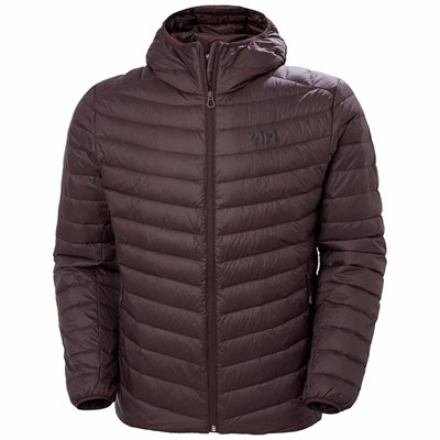 Men's Helly Hansen Verglas Hooded Puffer Jackets Grey | 069-DMEGJC