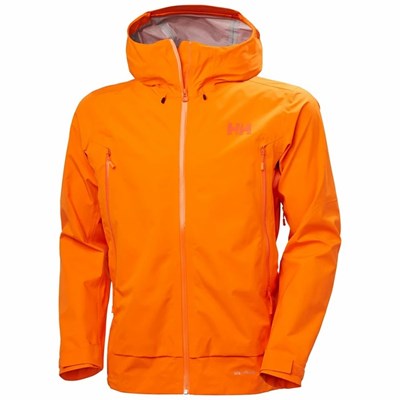 Men's Helly Hansen Verglas Infinity Outdoor Jackets Orange | 285-QSTIAM