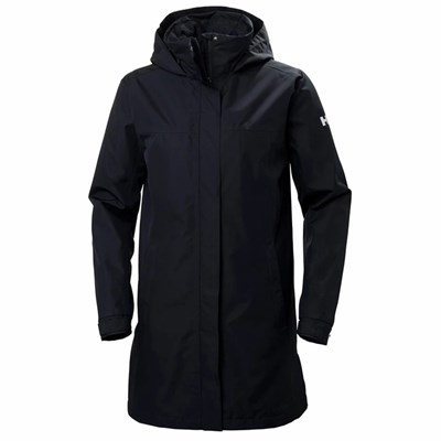 Women's Helly Hansen W Aden Insulated Parka Navy | 893-SECGMY