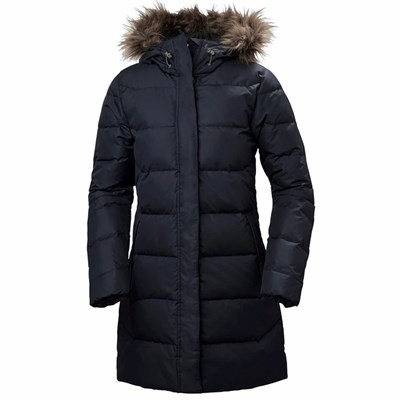 Women's Helly Hansen W Aden Parka Navy | 576-AXOFKD