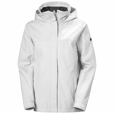 Women's Helly Hansen W Aden Waterproof Jackets White | 249-TWCNYZ