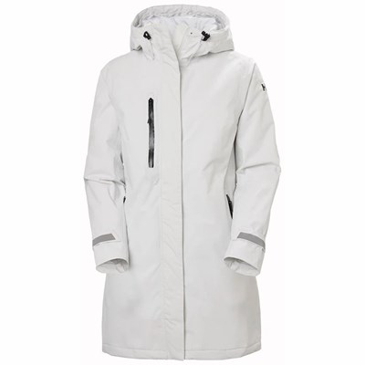 Women's Helly Hansen W Adore Insulated Rain Parka Grey | 240-PBOCQE