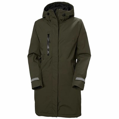 Women's Helly Hansen W Adore Insulated Rain Parka Grey | 286-DPWQTO