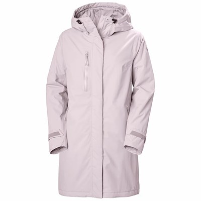 Women's Helly Hansen W Adore Insulated Rain Parka Grey | 657-NUEFPS