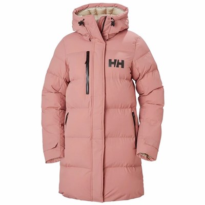 Women's Helly Hansen W Adore Puffy Casual Jackets Grey Rose | 859-DMAKTS