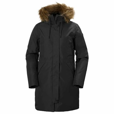 Women's Helly Hansen W Alva 2.0 Parka Black | 906-ILWERN