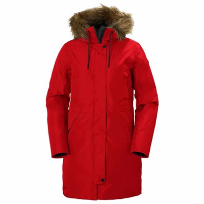 Women's Helly Hansen W Alva 2.0 Parka Red | 583-KNJPCT