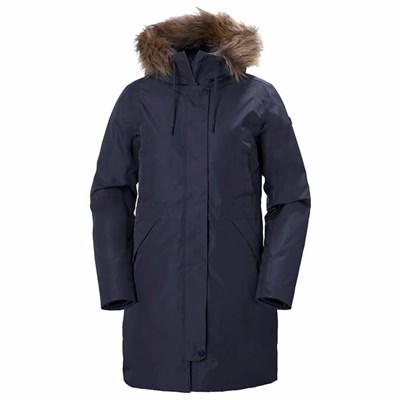 Women's Helly Hansen W Alva 2.0 Winter Jackets Navy | 987-TRFKPC