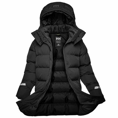 Women's Helly Hansen W Aspire Puffy Parka Black | 517-DYHACK