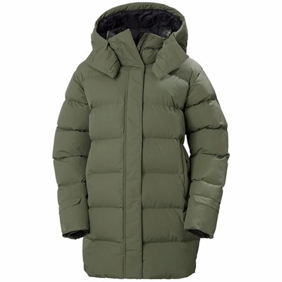 Women's Helly Hansen W Aspire Puffy Parka Green | 972-OKMZBW