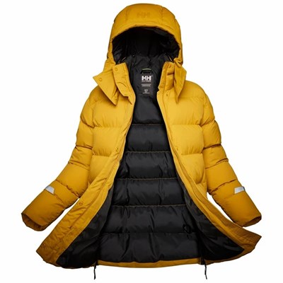 Women's Helly Hansen W Aspire Puffy Winter Jackets Brown / Grey | 978-EKCZIJ