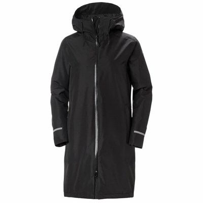 Women's Helly Hansen W Aspire Rain Parka Black | 172-NQCIZD