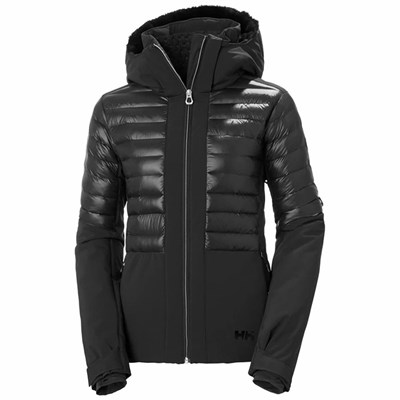 Women's Helly Hansen W Avanti Ski Jackets Black | 143-HRGIVJ